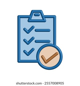 Checklist icon illustration vector design template