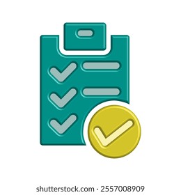 Checklist icon illustration vector design template