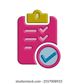 Checklist icon illustration vector design template