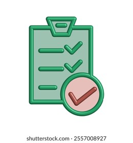 Checklist icon illustration vector design template