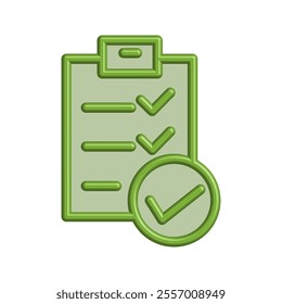 Checklist icon illustration vector design template
