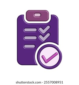 Checklist icon illustration vector design template