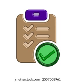 Checklist icon illustration vector design template