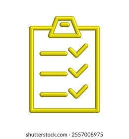 Checklist icon illustration vector design template