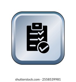 Checklist icon illustration vector design template