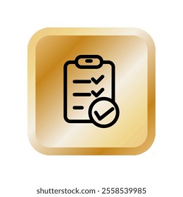 Checklist icon illustration vector design template