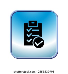 Checklist icon illustration vector design template
