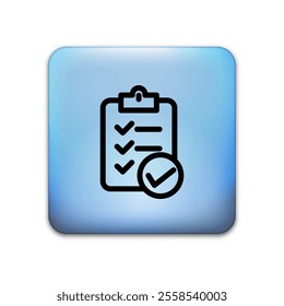 Checklist icon illustration vector design template