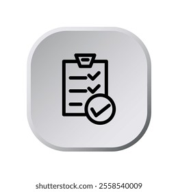 Checklist icon illustration vector design template