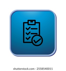 Checklist icon illustration vector design template