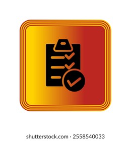 Checklist icon illustration vector design template
