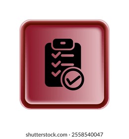 Checklist icon illustration vector design template