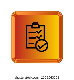 Checklist icon illustration vector design template
