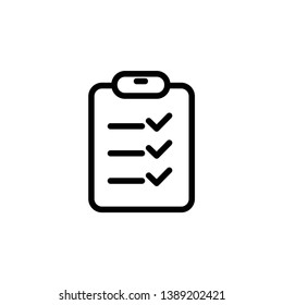 checklist icon, illustration vector template
