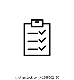 checklist icon, illustration vector template