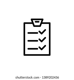 checklist icon, illustration vector template