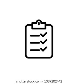 checklist icon, illustration vector template
