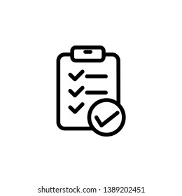 checklist icon, illustration vector template