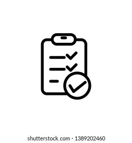 checklist icon, illustration vector template