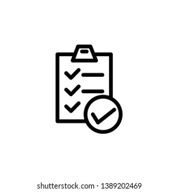checklist icon, illustration vector template