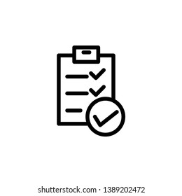 checklist icon, illustration vector template
