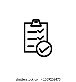 checklist icon, illustration vector template