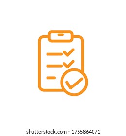 Checklist icon, illustration vector template