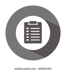 Checklist    icon,  isolated. Flat  design.