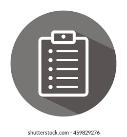 Checklist    icon,  isolated. Flat  design.