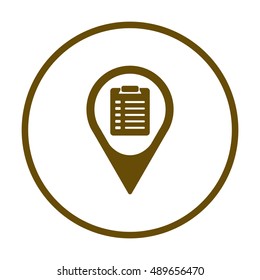 Checklist    icon,  isolated. Flat  design.