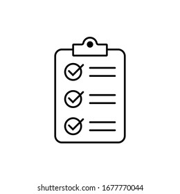  Checkliste Symbol einzeln auf Hintergrund.Symbol der Zwischenablage. Markierungszeichen für Website- und App-Design.