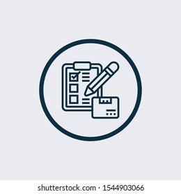 Checklist icon isolated on white background. Checklist icon in trendy design style. Checklist vector icon modern and simple flat symbol for web site, mobile, logo, app, 
