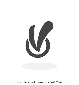 Checklist icon isolated on white background. Checklist vector logo. Flat design style. Modern vector pictogram for web graphics - stock vector