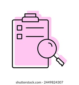 Checklist icon, list, task, to-do, inventory, editable vector, pixel perfect, illustrator ai file