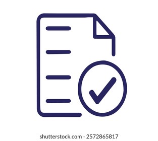 checklist icon or logo illustration outline black filled style
