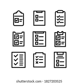 checklist icon or logo isolated sign symbol vector illustration - Collection of high quality black style vector icons
