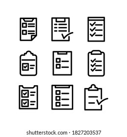 checklist icon or logo isolated sign symbol vector illustration - Collection of high quality black style vector icons
