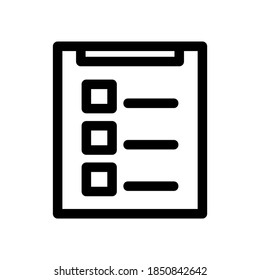 checklist icon or logo isolated sign symbol vector illustration - high quality black style vector icons
