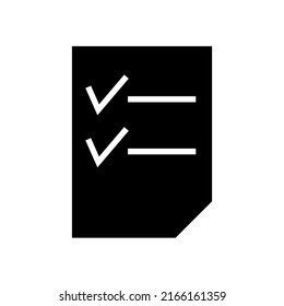 checklist icon or logo isolated sign symbol vector illustration - high quality black style vector icons
