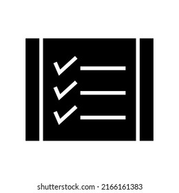 checklist icon or logo isolated sign symbol vector illustration - high quality black style vector icons
