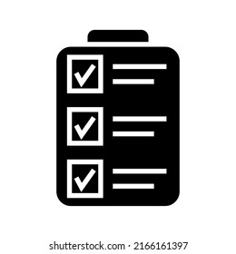 checklist icon or logo isolated sign symbol vector illustration - high quality black style vector icons
