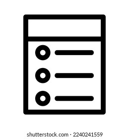 checklist icon or logo isolated sign symbol vector illustration - high quality black style vector icons
