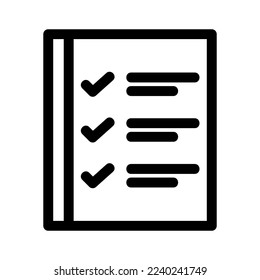 checklist icon or logo isolated sign symbol vector illustration - high quality black style vector icons

