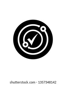 checklist icon logo template