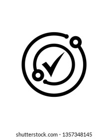 checklist icon logo template