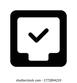 Diseño de ilusión de plantilla de logotipo de iconos de lista de comprobación