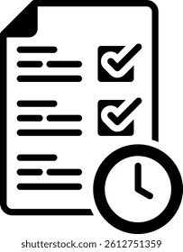 Checklist Icon Mixed Vector Illustration