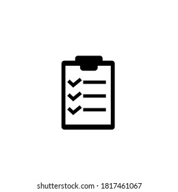 checklist icon on white background