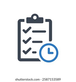 Checklist Icon On White Background