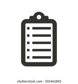 Checklist  icon  on white background. Vector illustration.